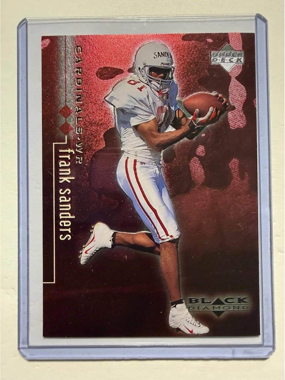 1998 Upper Deck Black Diamond Frank Sanders Arizona Cardinals Football Card #3